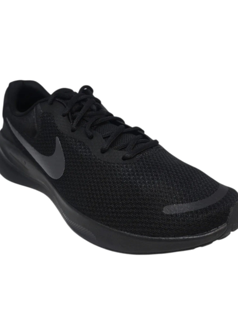 Nike Men's Revolution 7 Triple Black Mesh Running Sneaker Size 9 NWT